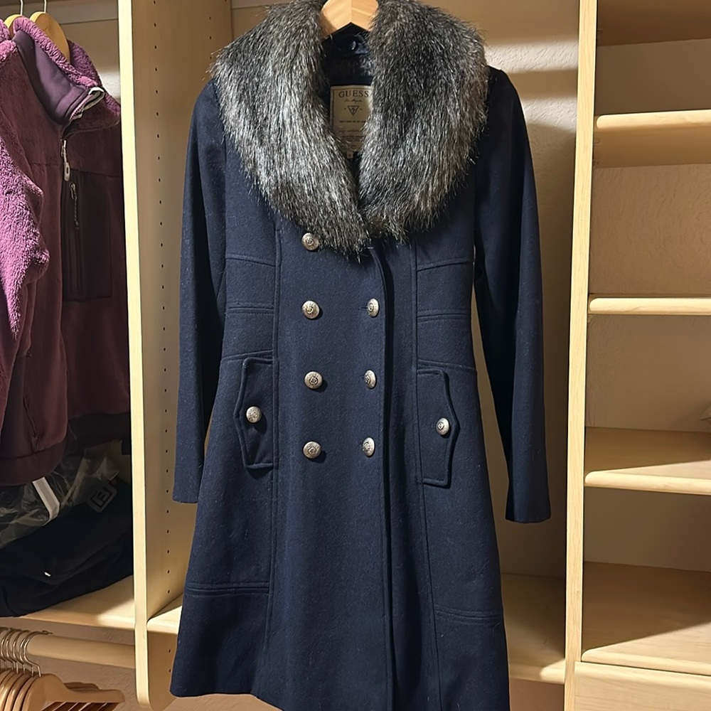 Guess wool pea coat